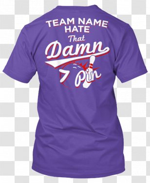 Sports Fan Jersey T-shirt Polo Shirt Sleeve - Active - Purple Bowling Shirts Transparent PNG