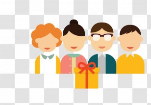 Group Of People Background - Sharing - Child Conversation Transparent PNG