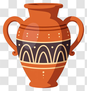 Terracotta Amphora Pottery Illustration Transparent PNG
