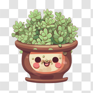 Stonecrop Succulent
 - Cute Plant Pot With Succulent Transparent PNG