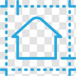 House Plan Real Estate Vector Graphics Building - Blue - Upscale Interior Transparent PNG