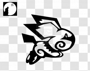 PokÃ©mon Yellow Pikachu Crystal Pichu Raichu - Drawing - Tribal Black Transparent PNG