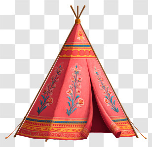 Indian Tent - Decorative Tent Illustration Transparent PNG
