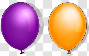 Balloon Orange Purple Violet Color Transparent PNG