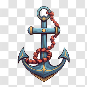 World Maritime Day - Vintage Anchor Design With Rope Accent Transparent PNG