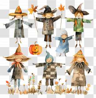 Scarecrow - Cute Scarecrow Doodles Transparent PNG