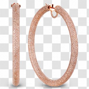 Earring Jewellery T-shirt Jacob & Co Diamond - Rose Gold Transparent PNG