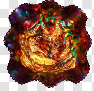 Eda Purple Blue Orange Carnival Glass - Organism - Headdress Transparent PNG