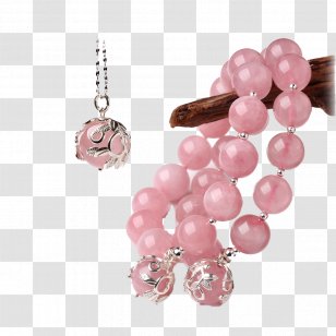 Rose Quartz Necklace Jewellery U9996u98fe - Pearl - Tokai Family Jewelry Set Transparent PNG