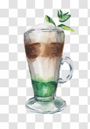 Glass Tea Cup Drink Ice Cream - Irish Transparent PNG
