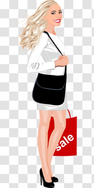 Shopping Consumer Clip Art - Tree - Able Urban Women Cartoon Transparent PNG