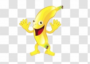 Banana Vector Fruit Cartoon Addictive Bubble - Cute Transparent PNG