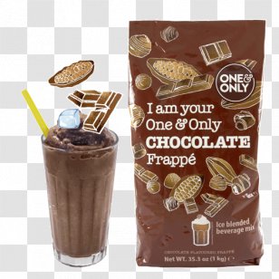 Chocolate FrappÃ© Coffee Milkshake - Drink - Frappe Transparent PNG
