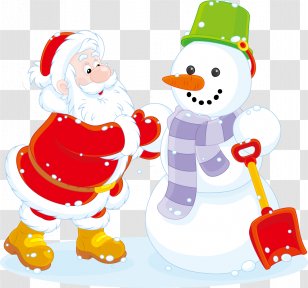 Santas Village Rudolph Santa Claus Snowman Clip Art Transparent PNG