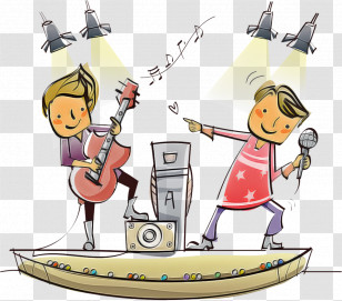 Cartoon Sharing Transparent PNG