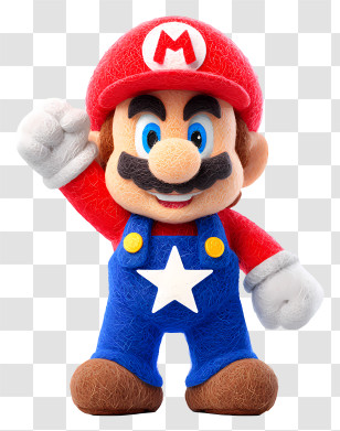 Fourth Of July Mario - Famous Plumber On A New Adventure Transparent PNG