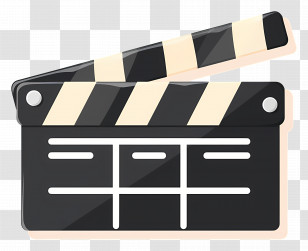 Clapper Board - Movie Clapperboard Illustration Transparent PNG