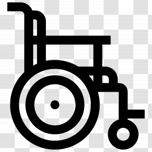 Wheelchair - Black Wheelchair Accessibility Icon Transparent PNG