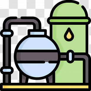 Oil Storage Tank - Industrial Equipment Illustration Transparent PNG