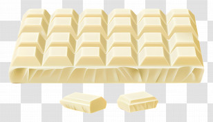 White Chocolate - White Chocolate Bar With Pieces Transparent PNG