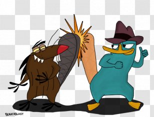 Perry The Platypus Daggett Beaver Clip Art - Carnivoran - Cartoon Pictures Transparent PNG