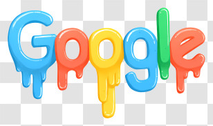 Melting Google Logo - Google Logo Design Transparent PNG
