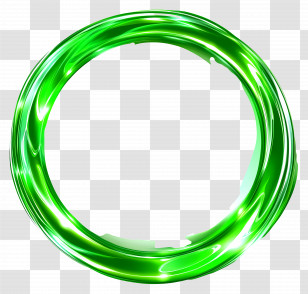 Green Circle Frame - Green Circle Frame For Decoration Transparent PNG