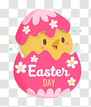 Chicken - Cute Easter Chick In Egg Transparent PNG