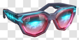Futuristic Sunglasses - Futuristic Tech Glasses Transparent PNG
