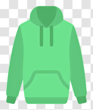 Hoodie Logo - Green Casual Hoodie Transparent PNG