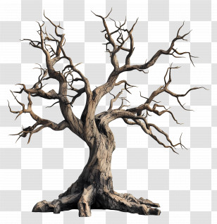 Old Dead Tree - Dead Tree Illustration Transparent PNG