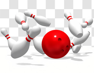 Icon - Bowling Ball And Pins For Strike Transparent PNG