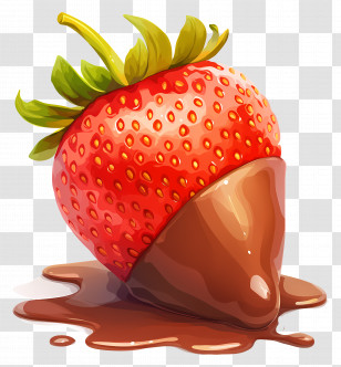 Chocolate Covered Strawberries - Chocolate Dipped Strawberry Transparent PNG