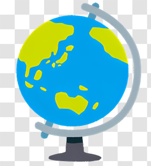 Icon - Earth Globe Illustration For Educational Use Transparent PNG