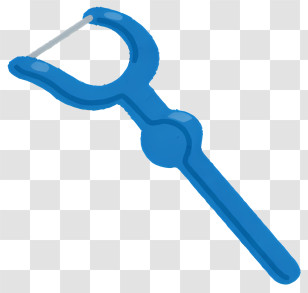 Icon - Blue Dental Floss Holder Transparent PNG
