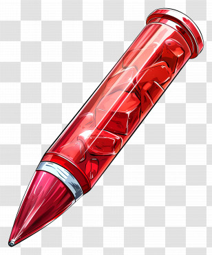 Bullet - Red Bullet Cartridge Transparent PNG