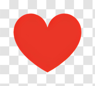 It - Red Heart Symbol Of Love Illustration Transparent PNG