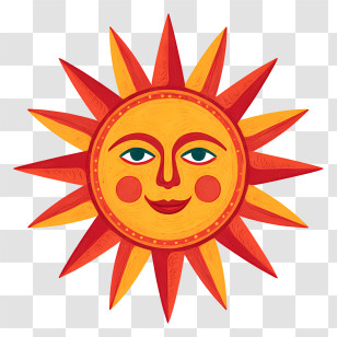Sun Icon - Sun With Face Illustration Transparent PNG