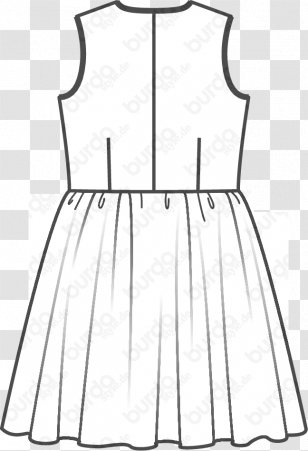 Pattern Dress Fashion Skirt Burda Style - Design Transparent PNG