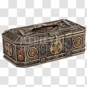 Box Steampunk Gift Jewellery Casket - Frame - Gear Transparent PNG