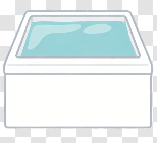 Icon - Illustration Of A Hot Tub With Water Transparent PNG