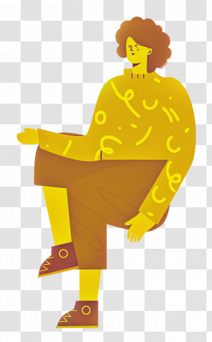 Sitting Chair Sitting Girl Transparent PNG