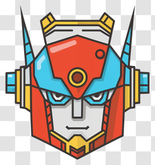 Robot Head - Futuristic Robot Face Icon Transparent PNG