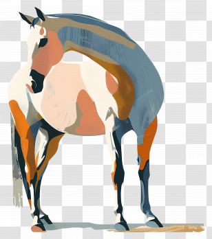 Horse - Abstract Horse Illustration Transparent PNG