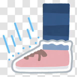 Shoes - Shoe Stepping In Rain Transparent PNG