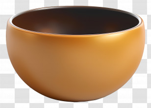 Bowl - Brown Ceramic Bowl For Dining Transparent PNG