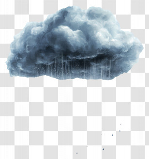Rain - Dark Rain Cloud In Stormy Sky Transparent PNG