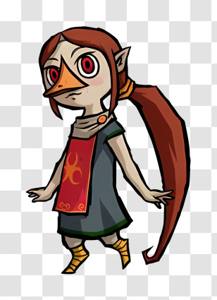 Medli - Fantasy Cartoon Character With Red Eyes Transparent PNG