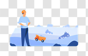 Mountain Range - Child Playing With Toy Trucks Transparent PNG