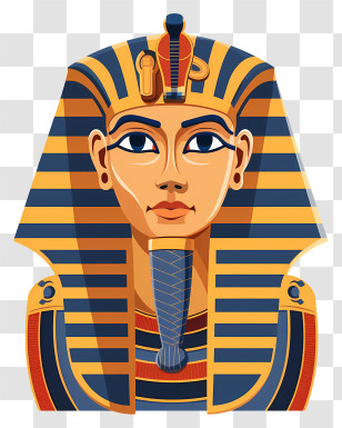 Egypt Pharaoh - Pharaoh Head Illustration In Egyptian Style Transparent PNG